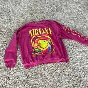 pink urban nirvana crewneck